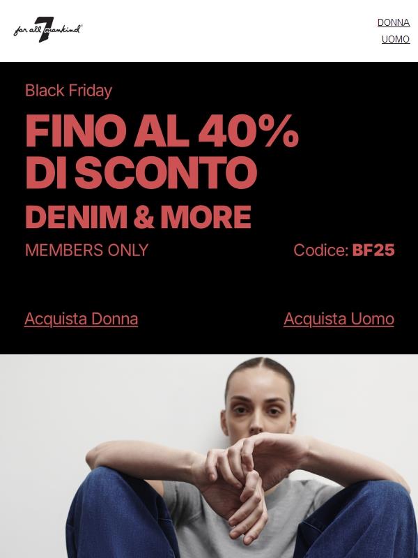Fino al -40% su Denim & altro
