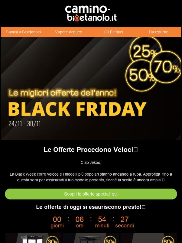 Acquista i nostri preferiti per la Black Week 🔥