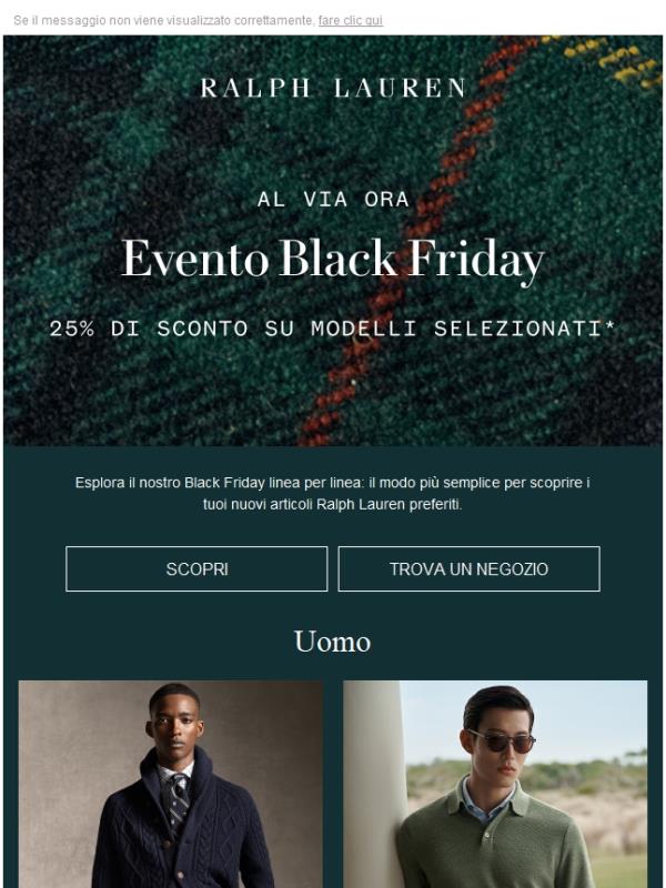 Il Black Friday è iniziato: risparmia il 25% su modelli selezionati