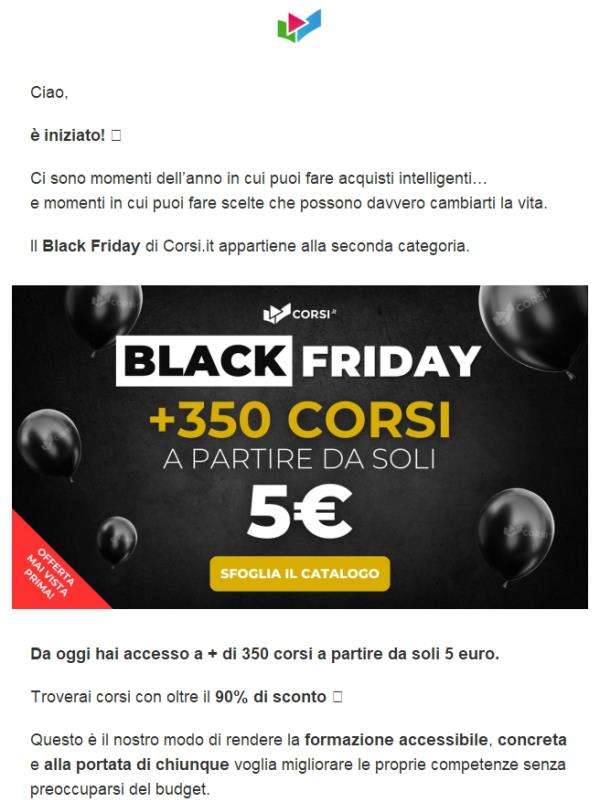 (È iniziato) oltre 350 corsi in promo!