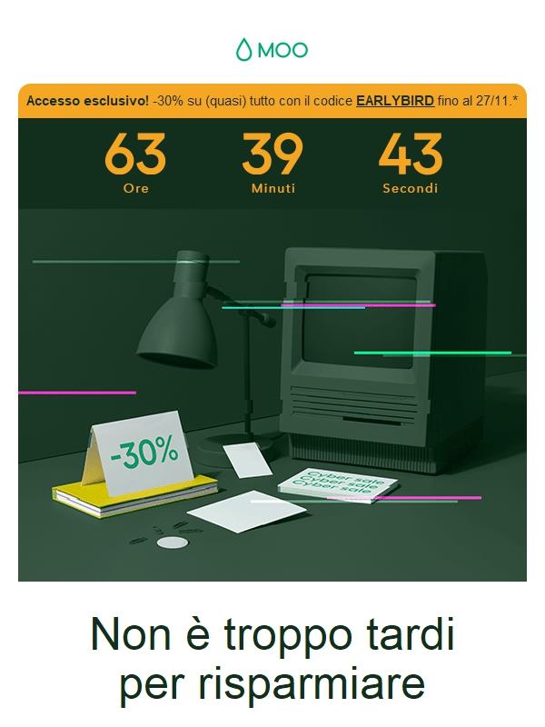 L’accesso anticipato alla Cyber Sale termina domani ⏰