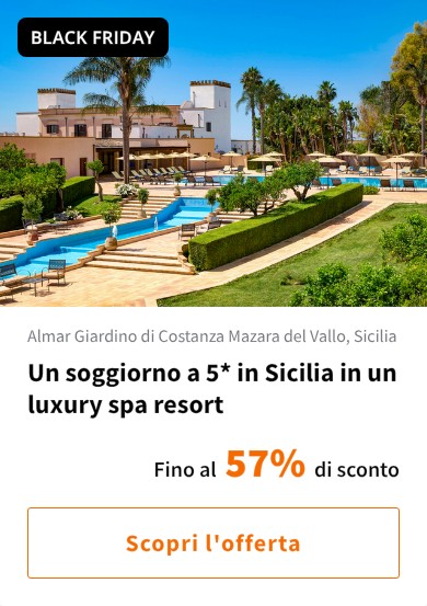 Un soggiorno a 5* in Sicilia in un luxury spa resort