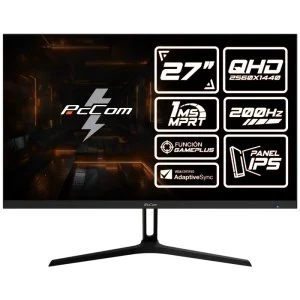 PcCom Elysium Pro 27" Fast IPS QHD 200Hz 1ms Adaptive Sync