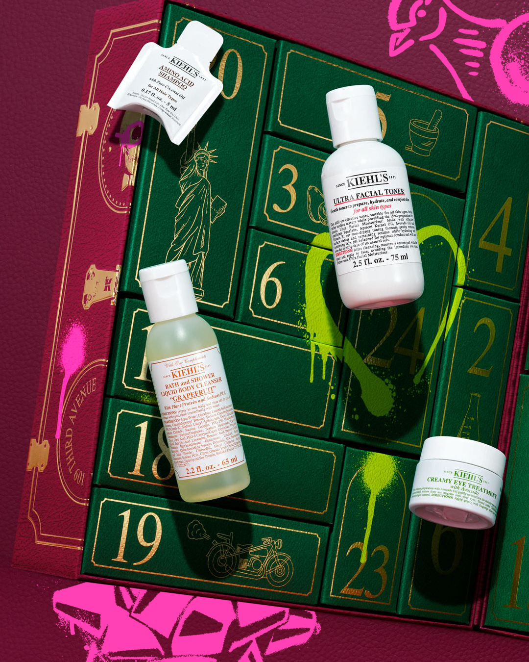 4 prodotti fluttuano vicino al Calendario