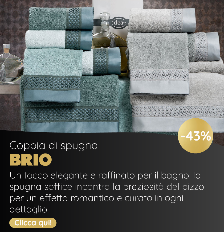 Coppia di Spugna con Balza in Raso e Pizzo - Brio