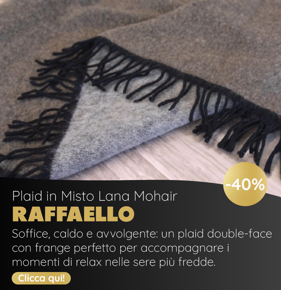 Plaid in Misto Lana Mohair - Raffaello