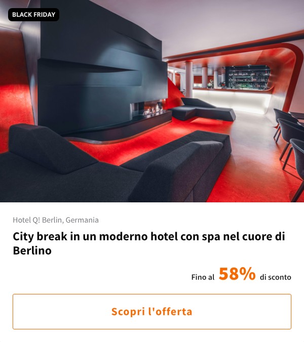 City break in un moderno hotel con spa nel cuore di Berlino