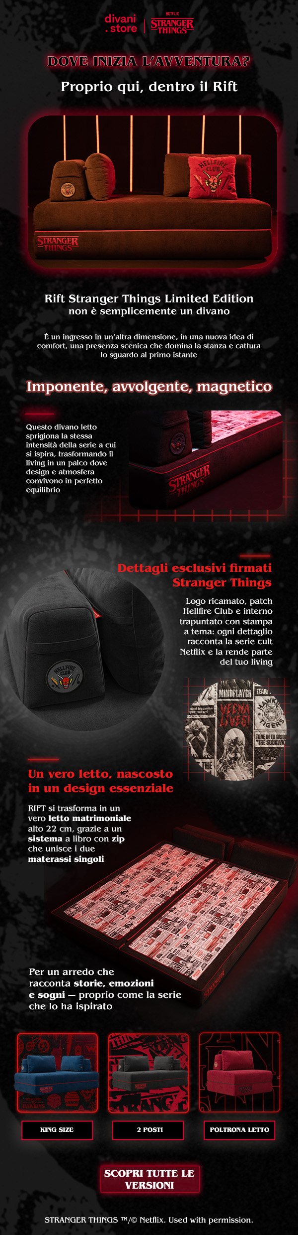 divani.store x Stranger Things x Rift