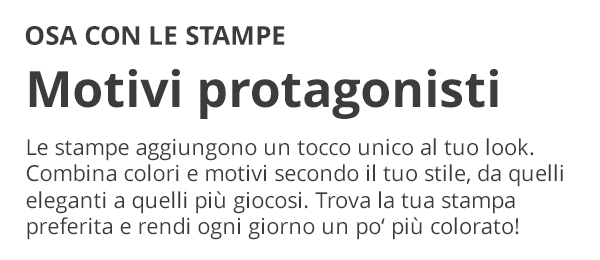 Osa con le stampe