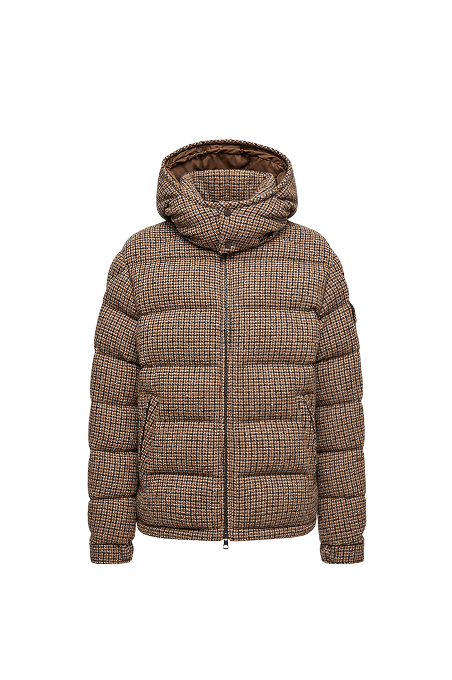 Piumino Corto Montgenevre in Misto Lana Bouclé con Cappuccio