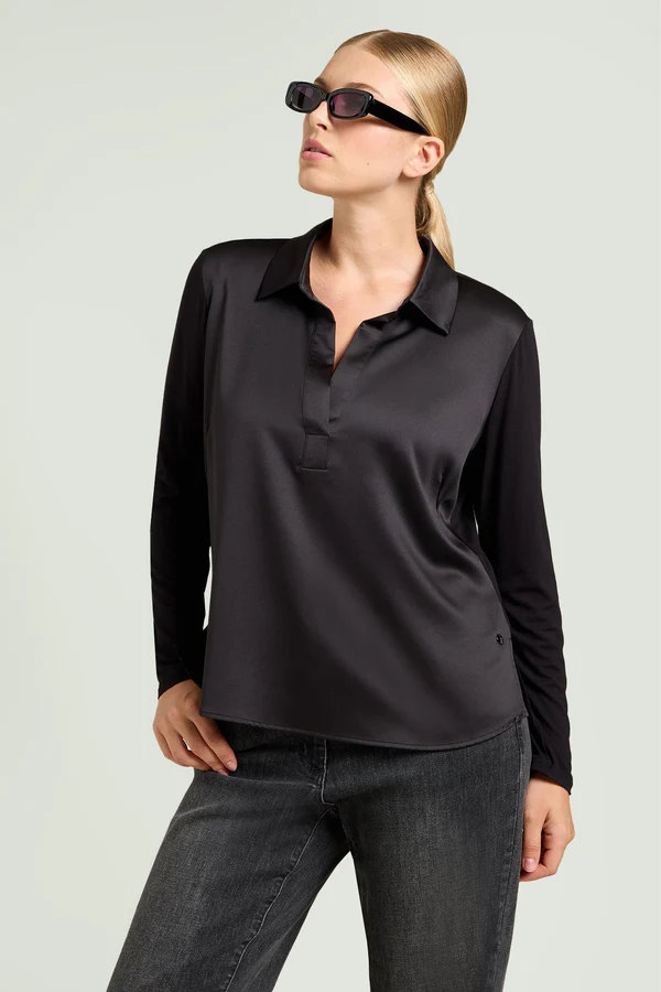 POLO IN RASO E JERSEY