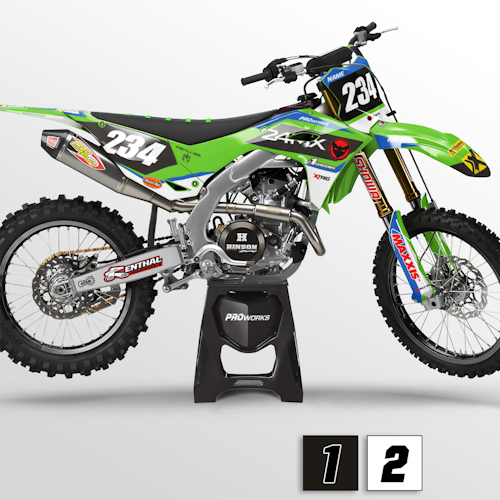 Kit Decalcomanie 24MX Kawasaki Competition