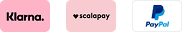 Logo Klarna, Scalapay and PayPal