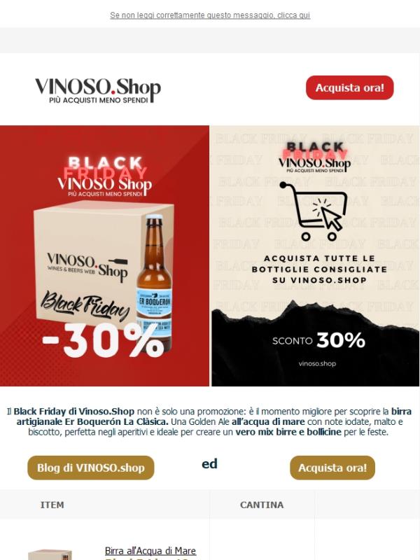 🍻💲 VINOSO | - 30% birra artigianale Er Boquerón La Clàsica