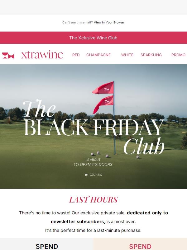 EARLY BLACK FRIDAY is almost over