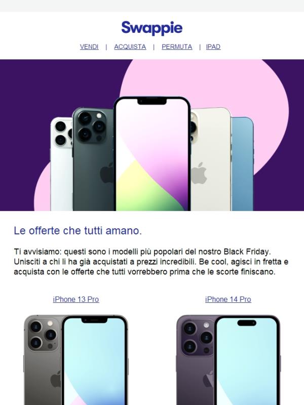 Queste sono le offerte Black Friday più popolari.