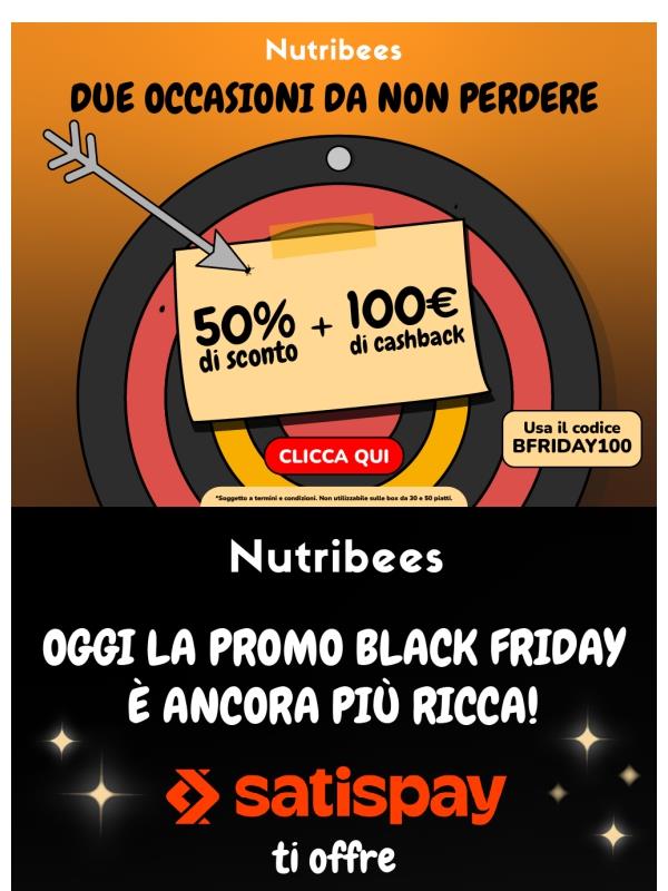 50% di sconto + 100% di cashback per te🍽️
