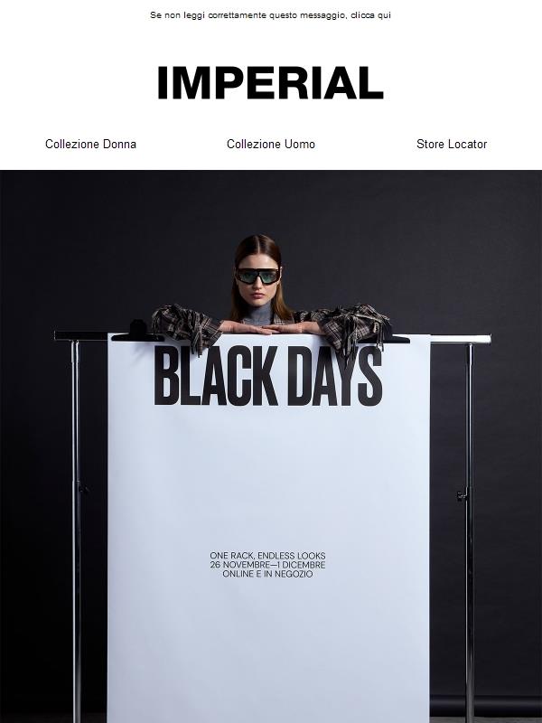 INIZIANO I BLACK DAYS!