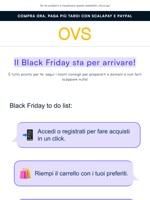 -1 giorno al Black Friday: prepara il carrello!