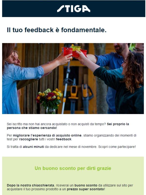 Un buono sconto per te