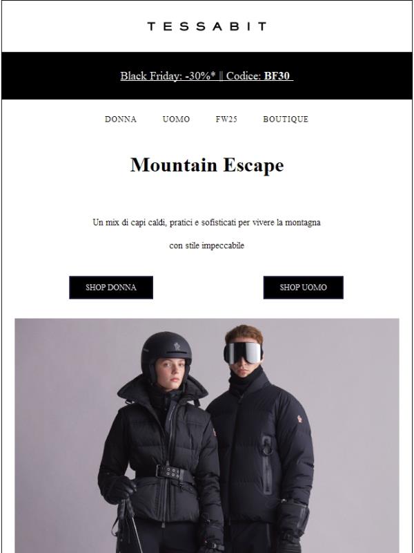 Per le tue fughe in montagna