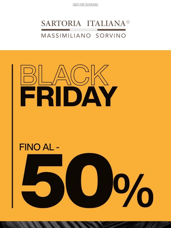 La Black Week continua: -50%