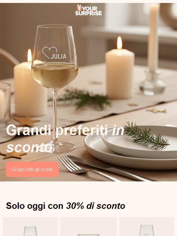 🎁 Fino al 30% di sconto sui nostri bestseller