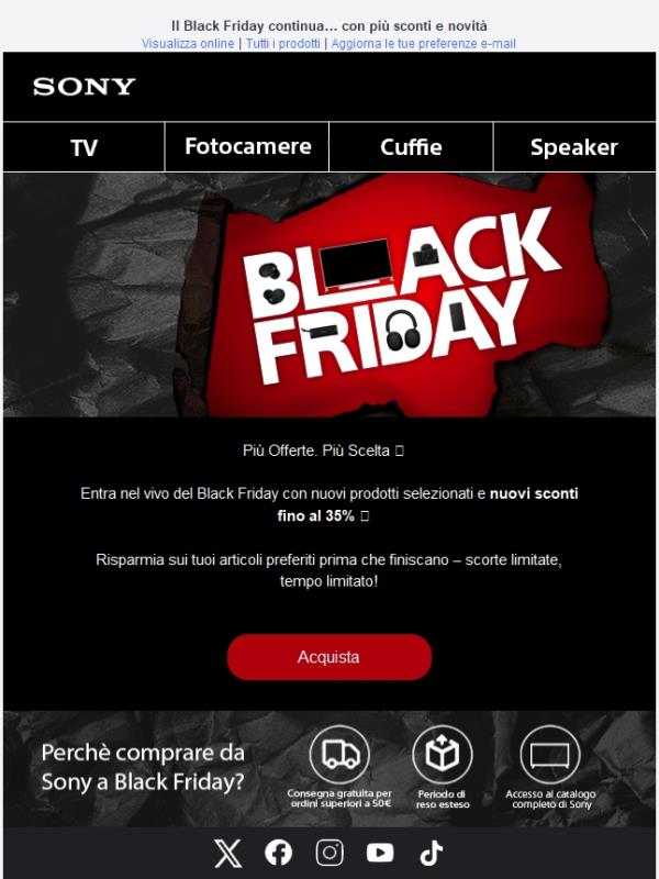 🔥 Nuove offerte Black Friday disponibili – Esplora nuovi prodotti e sconti! 🔥