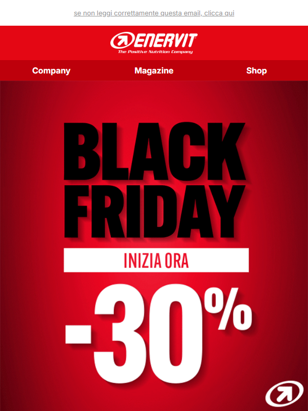 🚀 Per te BLACK FRIDAY inizia ORA!