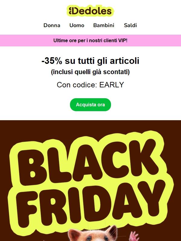 Ultima occasione per il 35% di sconto EXTRA ⭐
