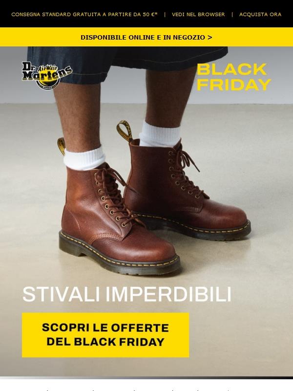 Il tuo Black Friday con i nostri stivali.