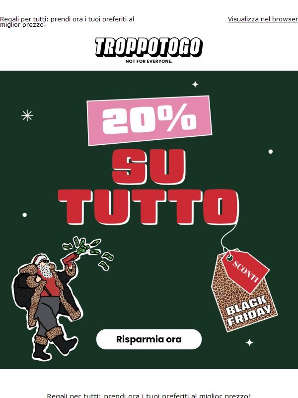 20% di sconto sui regali per lei e per lui
