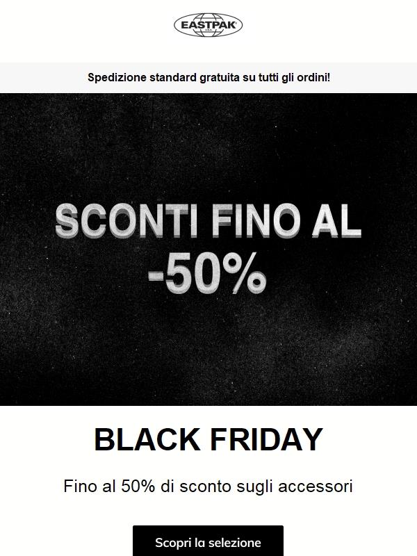 BLACK FRIDAY: Ottieni fino al 50% di sconto