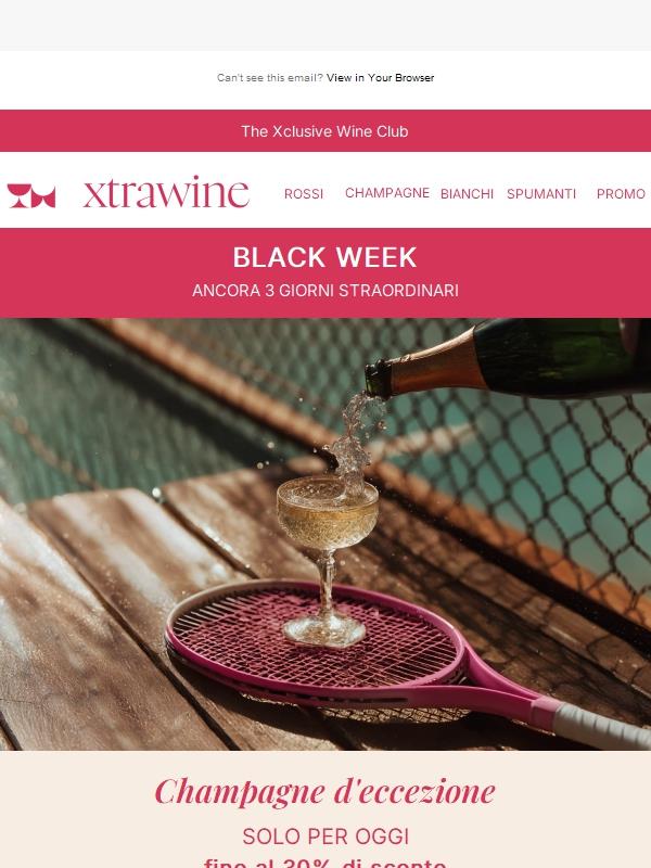 BLACK WEEK | GIORNO 2 - Oltre 400 Champagne fino al 30% di sconto