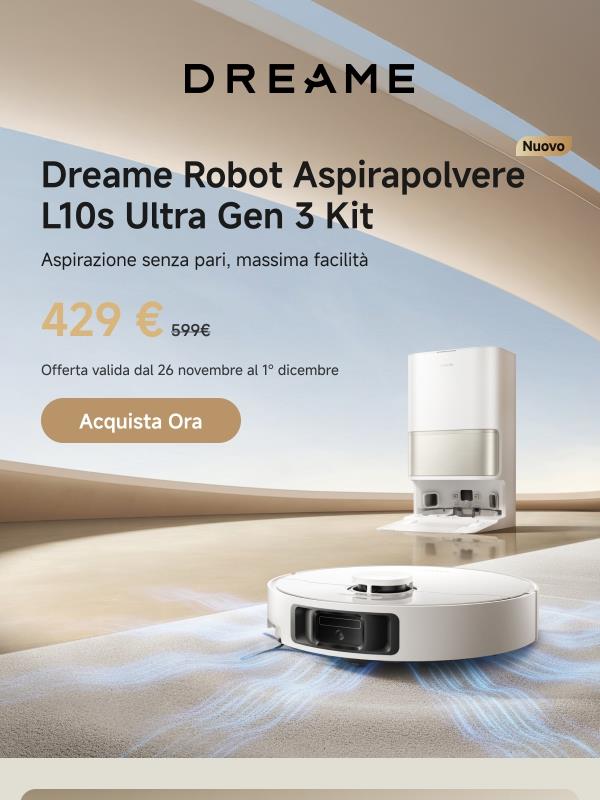 🚀 Il nuovo Dreame L10s Ultra Gen 3 Kit è arrivato!