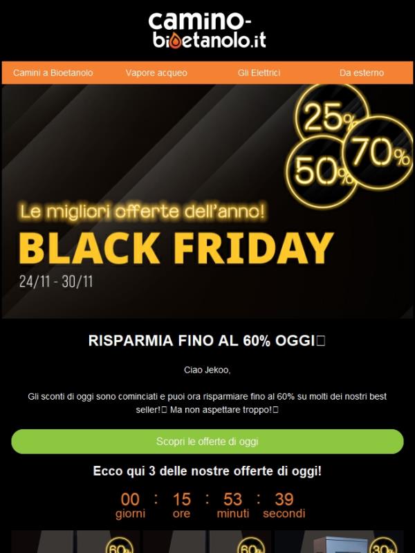 Risparmia fino al 60% sui nostri best seller! 🔥