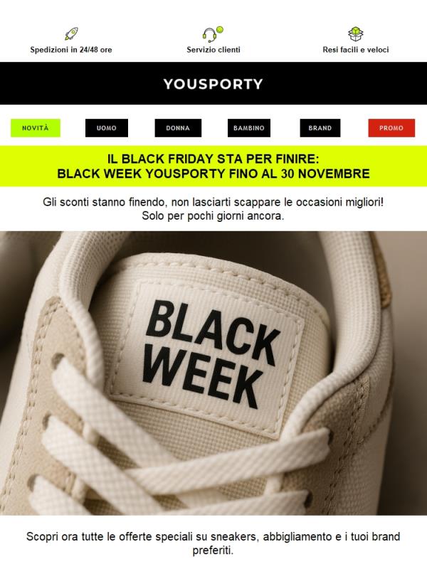 ⌛Pss...Stanno finendo gli sconti! ⚫🏷️