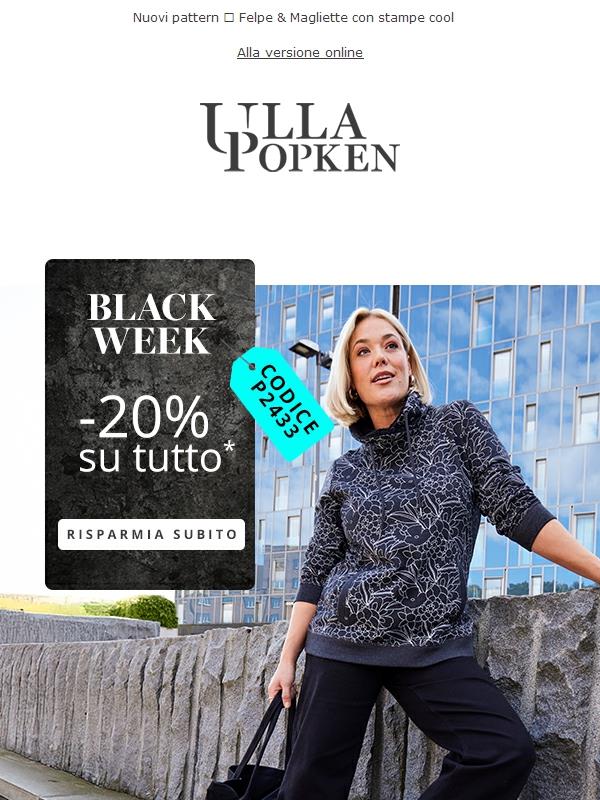 Approfittane subito! 💥 Sconto del 20% su TUTTO