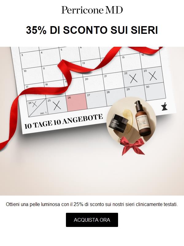 SOLO PER 24 ORE: 35% di sconto sui sieri