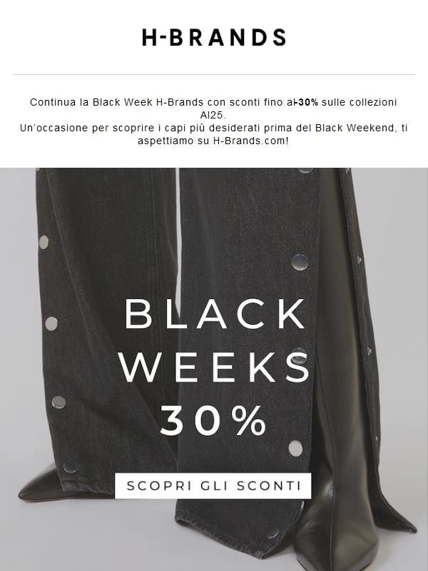 Black Week 🖤 fino al -30%