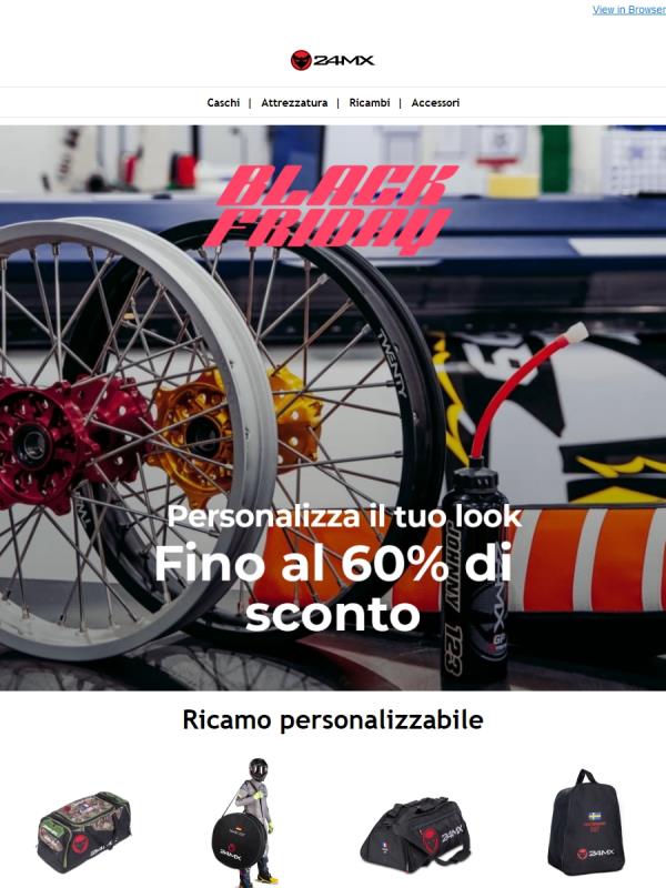 Fatti notare: abbigliamento e ricambi personalizzabili!