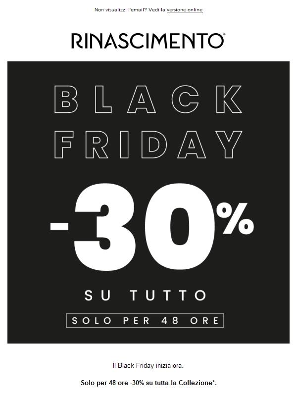 Black Friday inizia ora: -30% solo per 48 ore🖤
