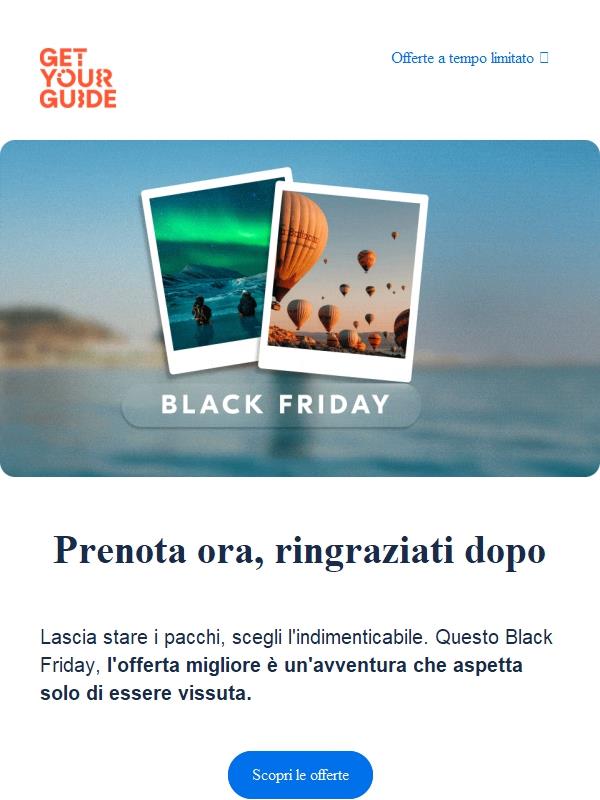 🚨 Saldi del Black Friday in arrivo 🚨