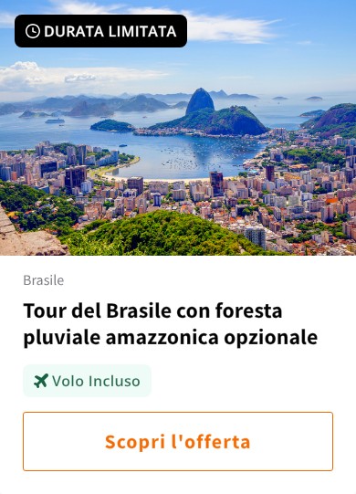 Tour del Brasile con foresta pluviale amazzonica opzionale