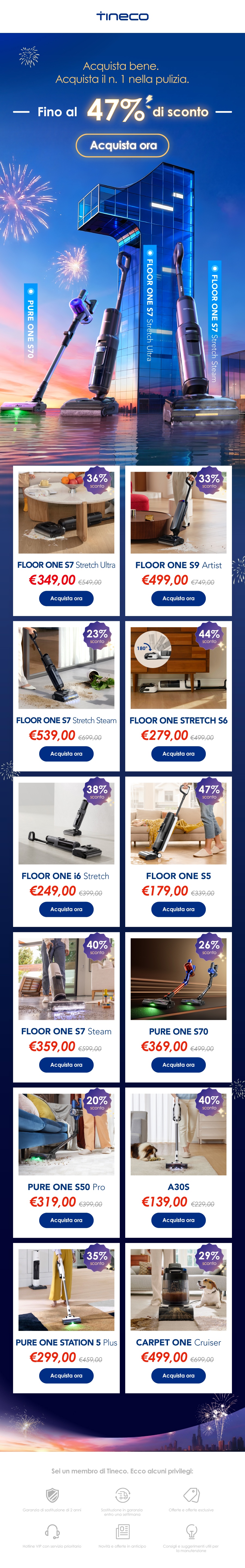 Offerte del Black Friday Tineco: risparmia fino al 45%!