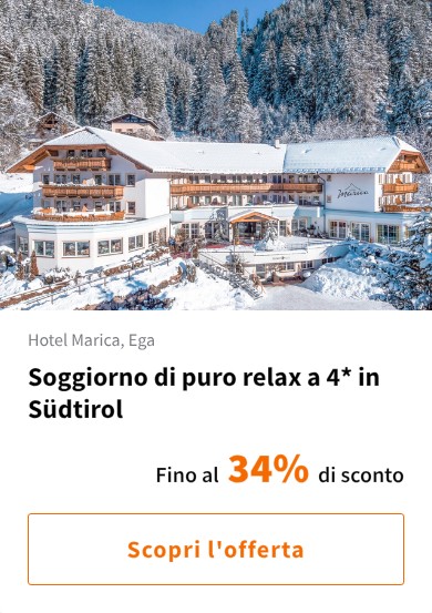 Soggiorno di puro relax a 4* in Südtirol