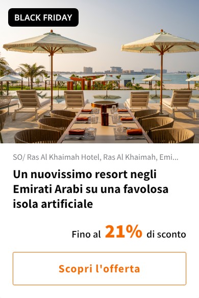 Un nuovissimo resort negli Emirati Arabi su una favolosa isola artificiale