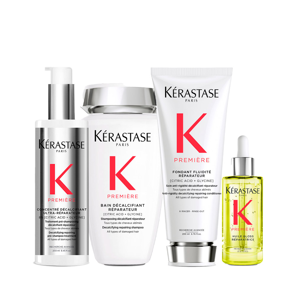 Image of Kerastase Première Concentré Décalcifiant Ultra-Réparateur 250ml Bain 250ml Fondant Fluidité 250ml Huile 30ml
