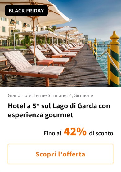 Hotel a 5* sul Lago di Garda con esperienza gourmet