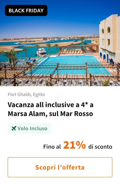 Vacanza all inclusive a 4* a Marsa Alam, sul Mar Rosso